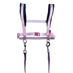 Imbracatura HKM Funny Horses Hearts Rosa / blu scuro Imbracatura HKM Funny Horses Hearts Rosa / blu scuro