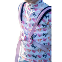 Imbracatura HKM Funny Horses Hearts Rosa / blu scuro