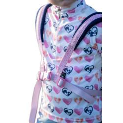 Imbracatura HKM Funny Horses Hearts Rosa / blu scuro Imbracatura HKM Funny Horses Hearts Rosa / blu scuro