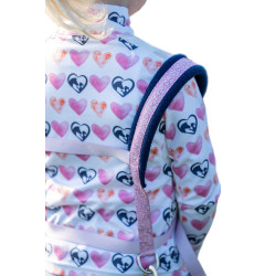 Imbracatura HKM Funny Horses Hearts Rosa / blu scuro Imbracatura HKM Funny Horses Hearts Rosa / blu scuro
