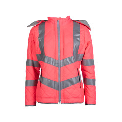 Giacca da donna Reflective HKM Rosa neon Giacca da donna Reflective HKM Rosa neon