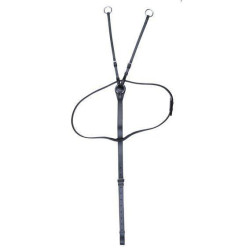 Martingala HKM in cuoio Nero