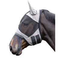 Maschera antimosche Frange HKM Argento / grigio Maschera antimosche Frange HKM Argento / grigio