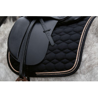 Tappeto Rosegold Glamour Style HKM Nero / oro rosa