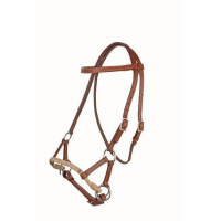 Briglia senza imboccatura HKM Marrone scuro Briglia senza imboccatura HKM Marrone scuro