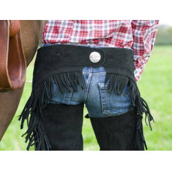 Chaps da concorso con frange HKM Chaps da concorso con frange HKM
