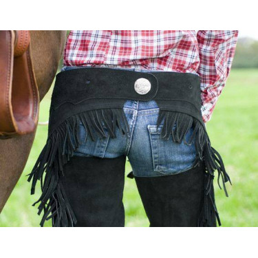Chaps da concorso con frange HKM Chaps da concorso con frange HKM