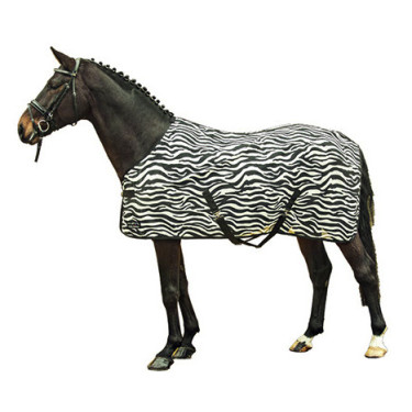 Coperta anti-mosche Zebra con cinghie incrociate HKM Coperta anti-mosche Zebra con cinghie incrociate HKM