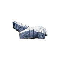Fliegendecke Rain Halsteil & Decke HKM Blu scuro / grigio Fliegendecke Rain Halsteil & Decke HKM Blu scuro / grigio
