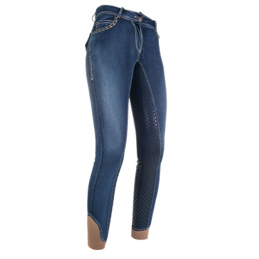 Pantaloni Pasadena Summer Denim con fondo integrale in s. HKM Pantaloni Pasadena Summer Denim con fondo integrale in s. HKM