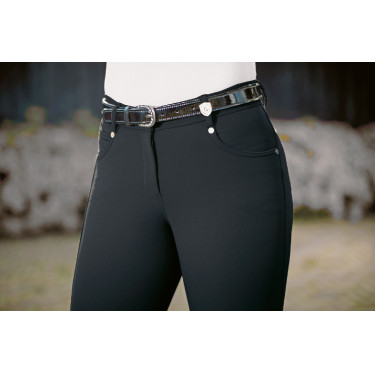 Pantaloni Lauria Garrelli Basic con grip in silicone Nero