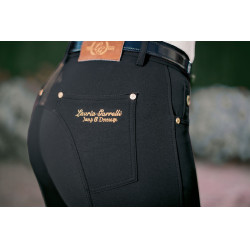 Pantaloni Lauria Garrelli Basic con grip in silicone Nero