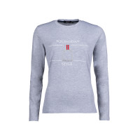 Polo a maniche lunghe Equine Sports Style HKM Grigio melange