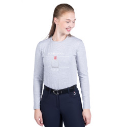Polo a maniche lunghe Equine Sports Style HKM Polo a maniche lunghe Equine Sports Style HKM