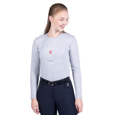 Polo a maniche lunghe Equine Sports Style HKM Polo a maniche lunghe Equine Sports Style HKM