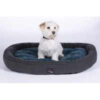 Hondenbed Anam Cara ovaal HKM Blu scuro / petrolio