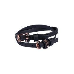 Strisce per speroni HKM Rosegold Glamour Style Biothane Nero Strisce per speroni HKM Rosegold Glamour Style Biothane Nero