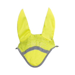 Cuffia antimosche Reflective HKM Giallo fluo