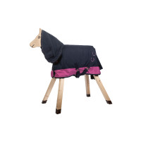 Coperta impermeabile HKM Funny Horses Fucsia / blu navy Coperta impermeabile HKM Funny Horses Fucsia / blu navy