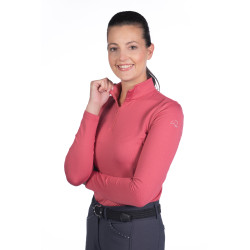 T-shirt tecnico HKM Basic a maniche lunghe Rosa lampone