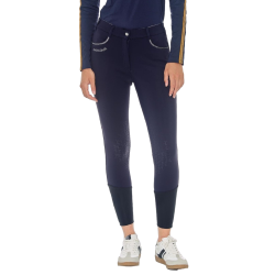 Pantaloni in pile da equitazione Harcour Jaipur Marina Blu marino