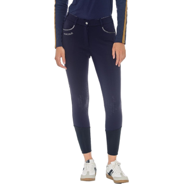 Pantaloni in pile da equitazione Harcour Jaipur Marina Blu marino