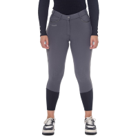 Pantaloni in pile da equitazione Harcour Jaipur Grigio antracite