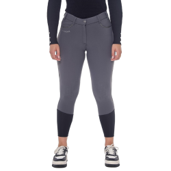 Pantaloni in pile da equitazione Harcour Jaipur Grigio antracite Pantaloni in pile da equitazione Harcour Jaipur Grigio antracite