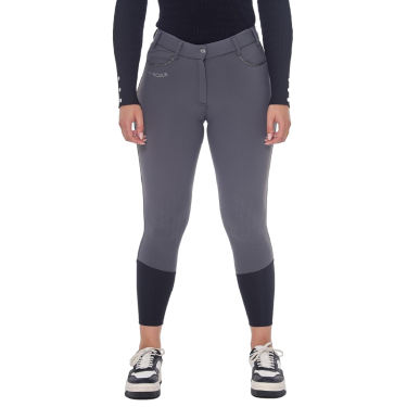 Pantaloni in pile da equitazione Harcour Jaipur Grigio antracite Pantaloni in pile da equitazione Harcour Jaipur Grigio antracite