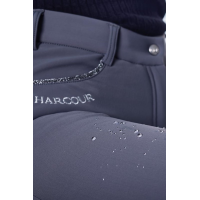 Pantaloni in pile da equitazione Harcour Jaipur Grigio antracite