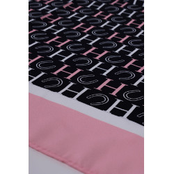Foulard Harcour Sarja Nero / rosa / bianco