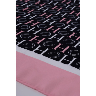 Foulard Harcour Sarja Nero / rosa / bianco