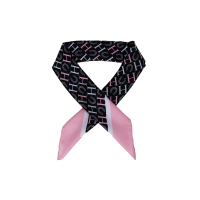 Foulard Harcour Sarja Nero / rosa / bianco
