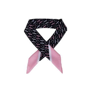 Foulard Harcour Sarja Nero / rosa / bianco