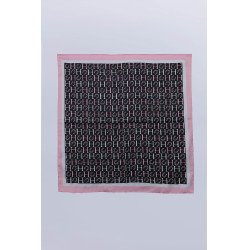 Foulard Harcour Sarja Nero / rosa / bianco