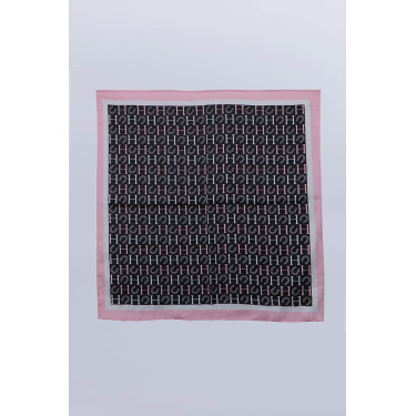 Foulard Harcour Sarja Nero / rosa / bianco