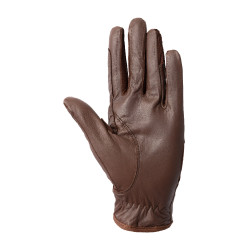 Guanti in pelle e mesh da donna Horze Marrone