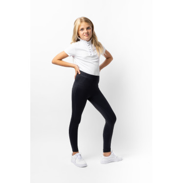 Leggings da equitazione da bambino con grip in silicone integrale Madison Horze Blu navy scuro