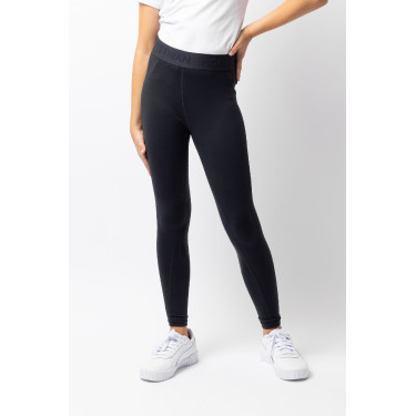 Leggings da equitazione da bambino con grip in silicone integrale Madison Horze Blu navy scuro