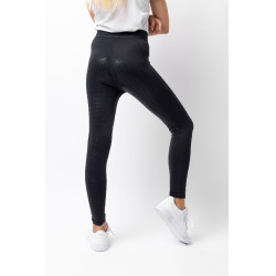 Leggings da equitazione da bambino con grip in silicone integrale Madison Horze Blu navy scuro