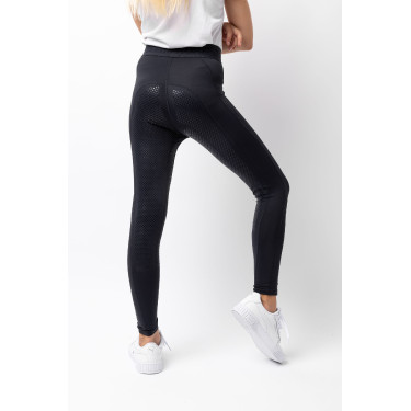 Leggings da equitazione da bambino con grip in silicone integrale Madison Horze Blu navy scuro