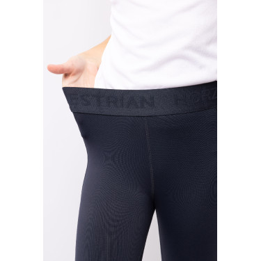 Leggings da equitazione da bambino con grip in silicone integrale Madison Horze Blu navy scuro
