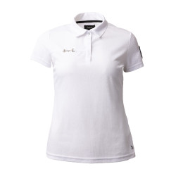 Polo funzionale a maniche corte da donna Denise Horze Bianco