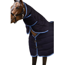 Sottocoperta da scuderia con collo Horze Glasgow 250 g Blu scuro