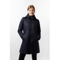 Piumino lungo da donna Horze Charlotte Blu navy scuro Piumino lungo da donna Horze Charlotte Blu navy scuro