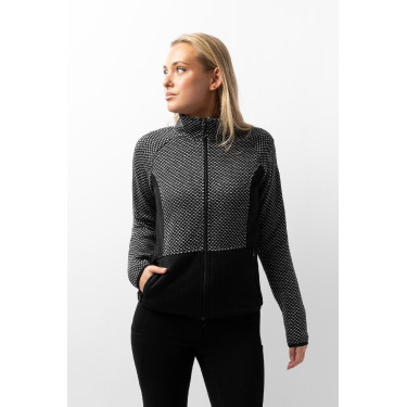 Giacca in pile Neve Horze Caviale nero