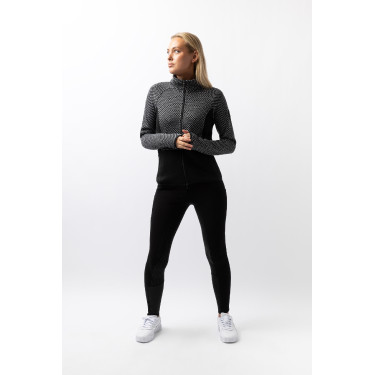 Giacca in pile Neve Horze Caviale nero