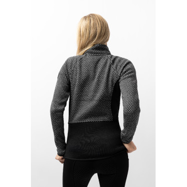 Giacca in pile Neve Horze Caviale nero