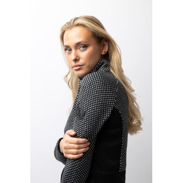 Giacca in pile Neve Horze Caviale nero