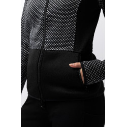 Giacca in pile Neve Horze Caviale nero